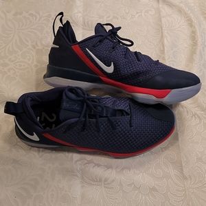 NIKE LEBRON XIV LOW SZ 14 NAVY/RED
